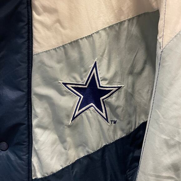 Dallas Cowboys XL Puffer Jacket | 90s Logo 7, Rare Vintage NFL Streetwear Retro - Picture 10 of 16